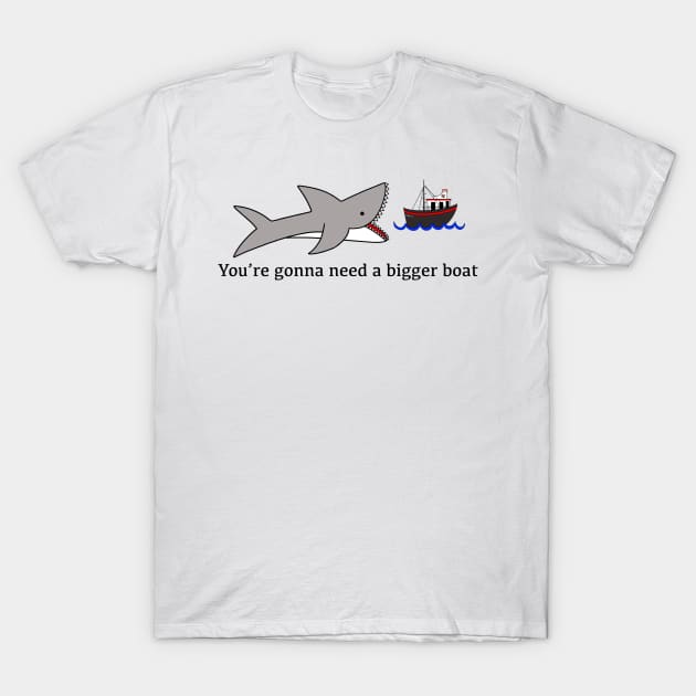 Jaws, You’re gonna need a bigger boat T-Shirt by Debra Forth